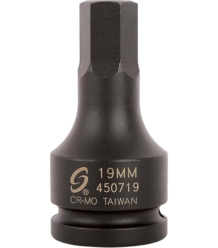 Amazon.com: SUNEX TOOLS 560719 1-Inch Drive 19mm Hex Driver Socket